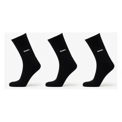 Ponožky Queens Essential Basic Crew Socks 3-Pack Black