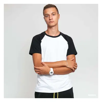 Tričko Urban Classics Raglan Contrast Tee White / Black