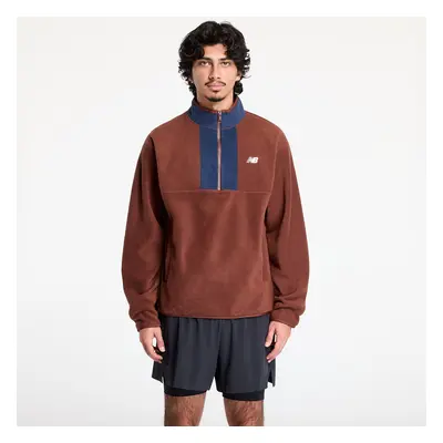 Mikina New Balance Polar Fleece 1/2 Zip Rich Oak