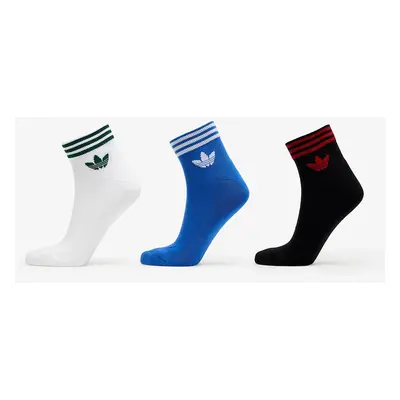 Ponožky adidas Trefoil Ankle Sock Half-Cushioned 3-Pack Black/ Blue/ White