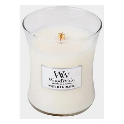 WoodWick Medium Hourglass Candle - White Tea & Jasmine