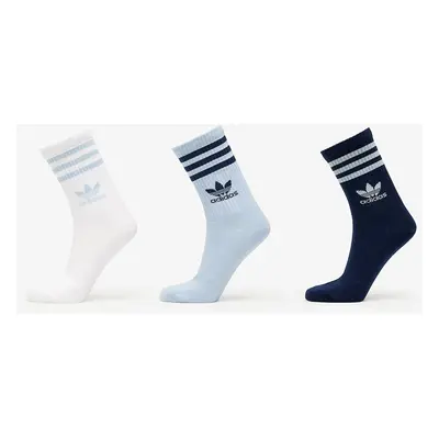 adidas Stripes Crew Sock 3-Pack Wonder Blue/ Night Indigo/ White