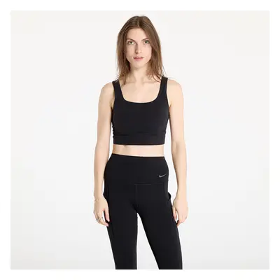 Podprsenka Nike Zenvy Women's Medium-Support Padded Longline Sports Bra Black/ Sail