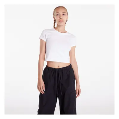 Tričko Urban Classics Ladies Stretch Jersey Cropped Tee White