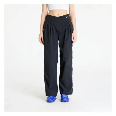 Kalhoty Nike Sportswear Collection Women's Asymmetric Waist Trousers Black/ Lt Iron Ore/ White