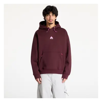 Mikina Nike ACG Therma-FIT Fleece Pullover Hoodie UNISEX Burgundy Crush/ Summit White