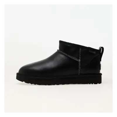 Tenisky UGG W Classic Ultra Mini Lthr Regen Black EUR