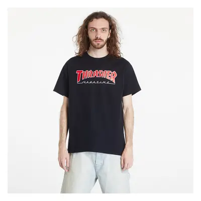 Tričko Thrasher Outlined T-shirt Black