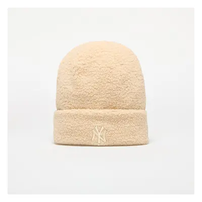 Čepice New Era New York Yankees MLB Wmns Knit Medium Borg Beanie Stone