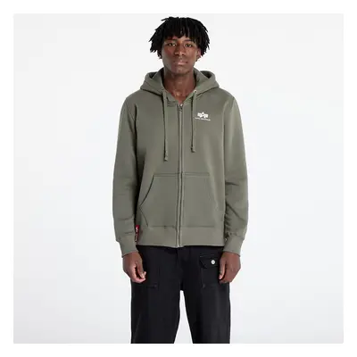 Mikina Alpha Industries Basic Zip Hoody SL Dark Olive