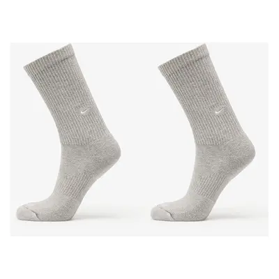 Nike Everyday Cushioned Crew Socks 2-Pack Dark Grey Heather/ White