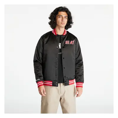 Bunda Mitchell & Ness Miami Heat Heavyweight Satin Jacket Black