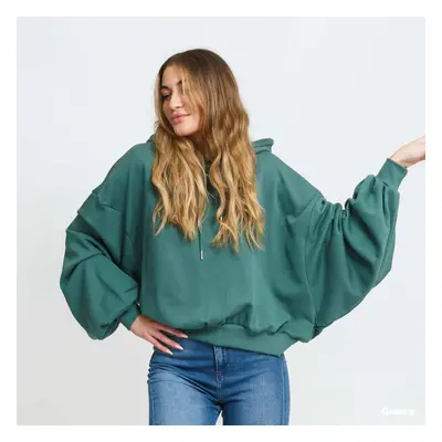 Mikina Urban Classics Ladies Organic Oversized Terry Hoody Green