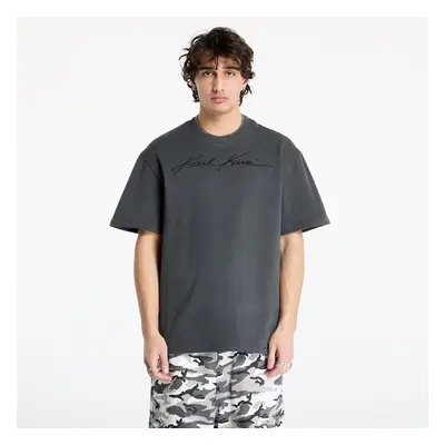 Tričko Karl Kani Autograph Heavy Jersey Boxy Tee Black