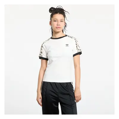 Tričko adidas Leopard Stripe T-Shirt Wonder White