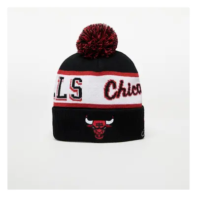 Čepice Mitchell & Ness NBA Block Sweep Pom Knit Chicago Bulls Black