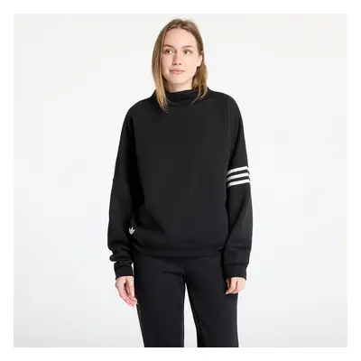 Mikina adidas Neuclassics Oversized Mock Neck Sweatshirt Black/ Cream White