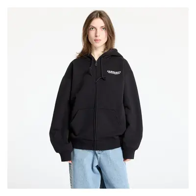 Mikina Carhartt WIP Hooded Runaway Sweat Jacket UNISEX Black/ Wax Stone Washed