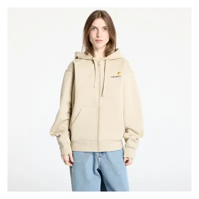 Mikina Carhartt WIP Hooded American Script Jacket UNISEX Fleur De Sel