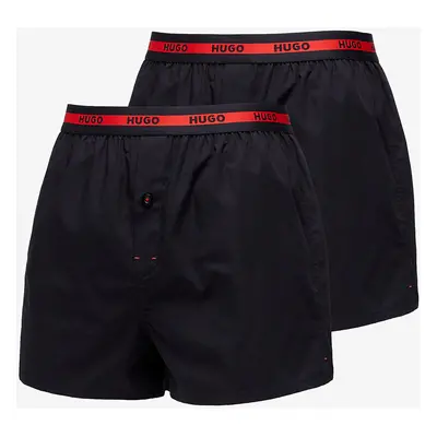 Boxerky Hugo Boss Woven Boxer Shorts Pack Black