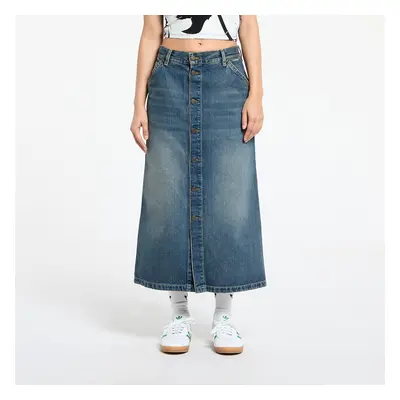 Sukně Carhartt WIP W' Marvin Skirt Blue Worn Used Wash