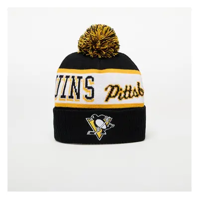 Čepice Mitchell & Ness NHL Block Sweep Pom Knit Pittsburgh Penguins Black