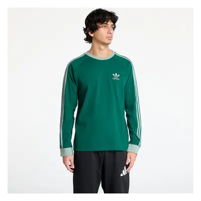 Tričko adidas Adicolor Classics 3-Stripes Longsleeve T-Shirt Collegiate Green