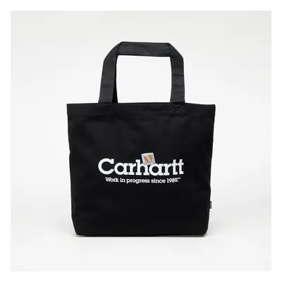 Taška Carhartt WIP Canvas Graphic Tote Large Label Script Print/ Black