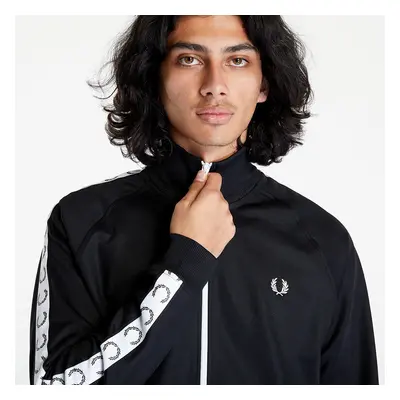 Mikina FRED PERRY Taped Track Jacket Black