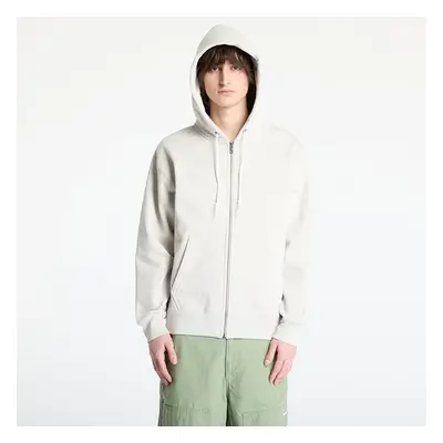 Mikina Nike Solo Swoosh Men's Full-Zip Hoodie Light Bone/ White