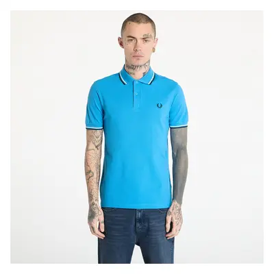 Tričko FRED PERRY Twin Tipped Fred Perry Shirt Court Blue/ Ecru/ Navy