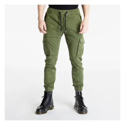 Kalhoty Alpha Industries Cotton Twill Jogger Dark Olive