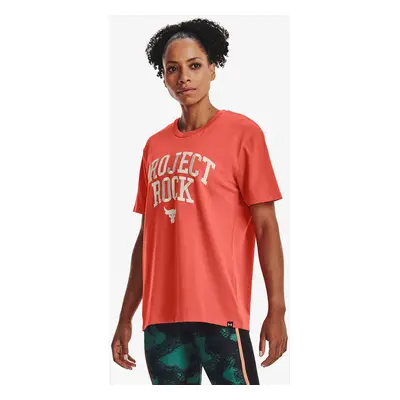 Tričko Under Armour Project Rock Heavyweight Campus T-Shirt Orange