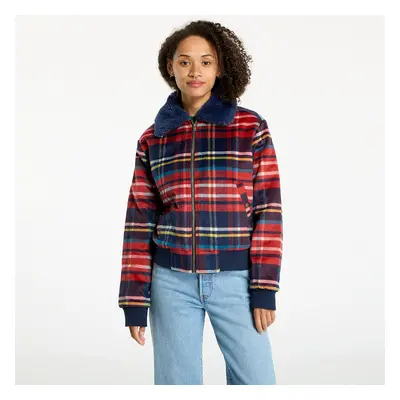 Bunda Wrangler Aviator Jacket Red Tartan