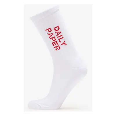 Daily Paper Logotype Socks White/ Red