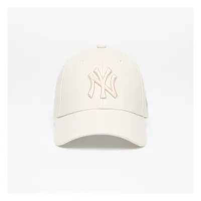 Kšiltovka New Era New York Yankees Faux Leather Womens 9FORTY Adjustable Cap Light Beige