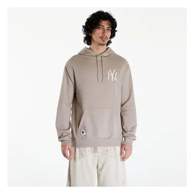 Mikina New Era MLB League Essentials OS Hoody New York Yankees UNISEX Ash Brown/ Off White