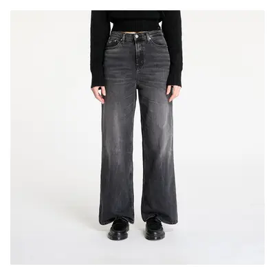 Kalhoty Tommy Jeans Claire High Rise Wide Jeans Denim Black