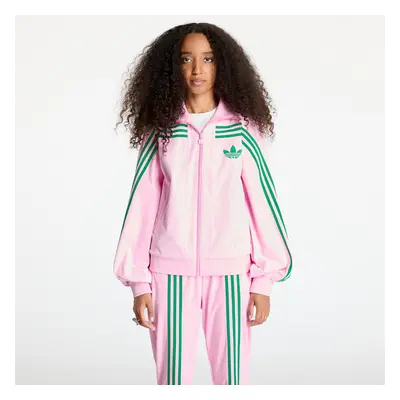 Mikina adidas Velour Track Top True Pink