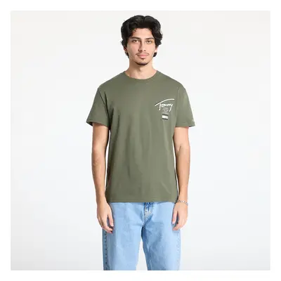 Tričko Tommy Jeans Regular Tommy Signature Tee Green