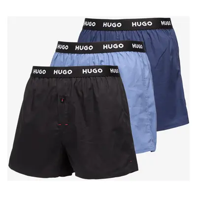 Boxerky Hugo Boss Pure Cotton Woven Boxer 3-Pack Multicolor