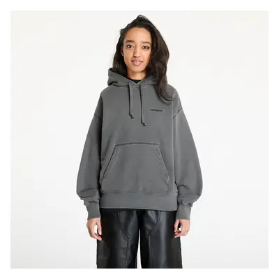 Mikina Carhartt WIP W' Hooded Lumo Sweat Black Garment Dyed