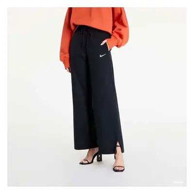 Kalhoty Nike NSW Phoenix Fleece Women's High-Rise Wide-Leg Pants Black/ Sail