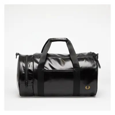 FRED PERRY Tonal Classic Barrel Bag Black/ Gold