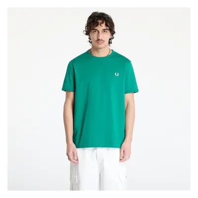 Tričko FRED PERRY Ringer T-Shirt Label Green