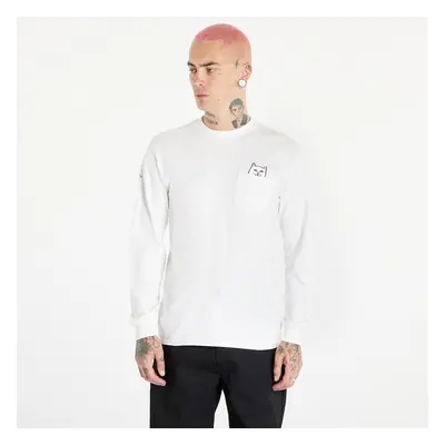 Tričko RIPNDIP Lord Nermal Long Sleeve Tee White