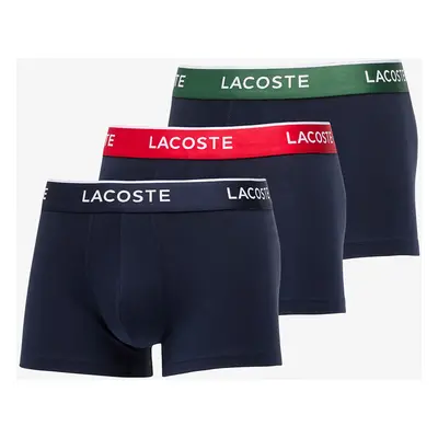 Boxerky LACOSTE Trunk 3-Pack Navy Blue/ Green/ Red/ Navy