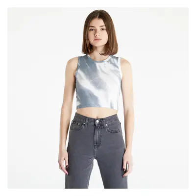 Tílko CALVIN KLEIN JEANS Motion Blur Aop Rib Tank Top Grey