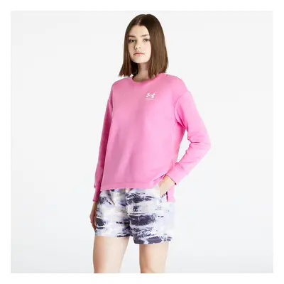 Mikina Under Armour Rival Fleece Oversize Crew Pink Edge/ White/ White