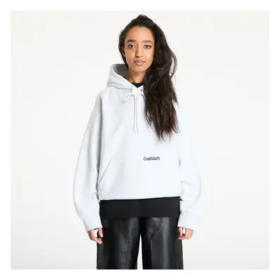 Mikina Carhartt WIP Hooded Label Script Sweat UNISEX Ash Heather